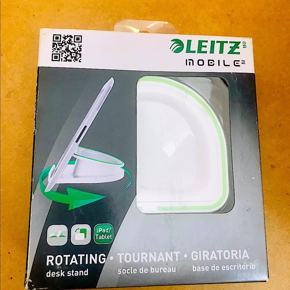 Leitz Mobile Rotating Desk Stand Apple iPad or Tablet (THIS STAND IS BLACK) - Picture 10 of 13